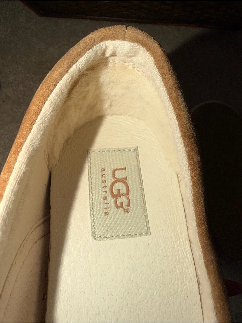 UGG Australia Suede Slip On Sneakers Loafers Chestnut Brown Men’s Size 12 Casual